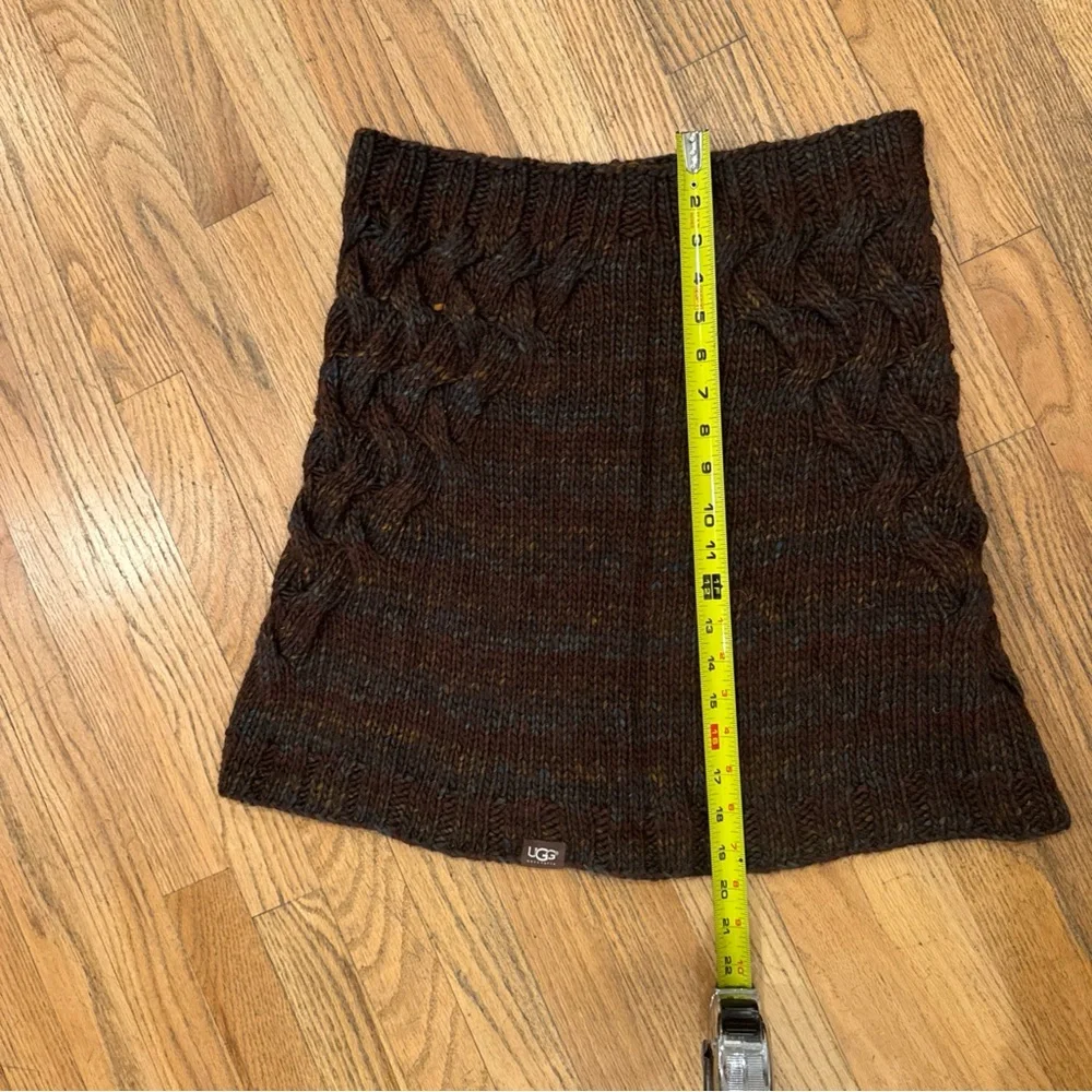 UGG Dark Brown Cable Knit Skirt - Picture 5 of 6